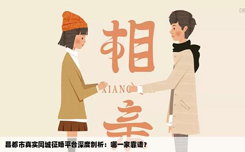 昌都市真实同城征婚平台深度剖析：哪一家靠谱？