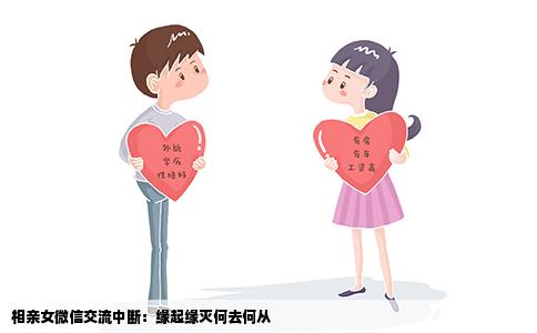 相亲女微信交流中断：缘起缘灭何去何从