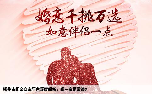 柳州市相亲交友平台深度解析：哪一家更靠谱？