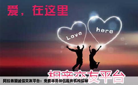 阿拉善盟诚信交友平台:免费寻觅伴侣服务机构探秘