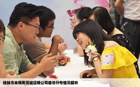 桂林市未婚男同城征婚公司临沧分布情况解析