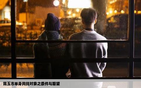 昆玉市单身狗找对象之条件与期望