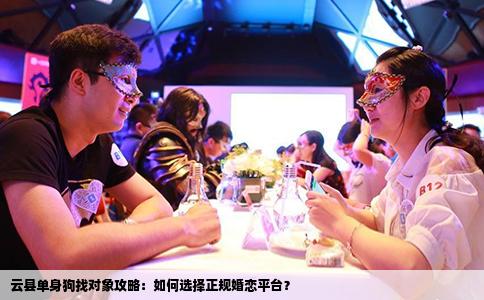 云县单身狗找对象攻略：如何选择正规婚恋平台？