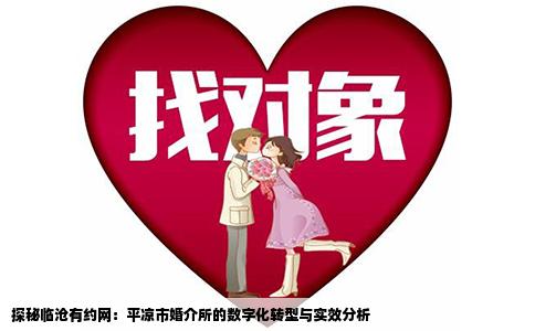 探秘临沧有约网：平凉市婚介所的数字化转型与实效分析