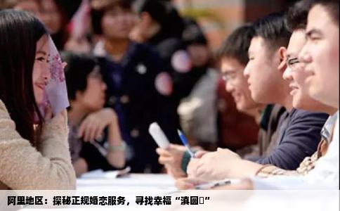 阿里地区：探秘正规婚恋服务，寻找幸福“滇圆囍”